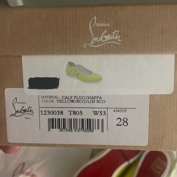 Girls Yellow Flower Ballet Flats - Picture 7 of 7